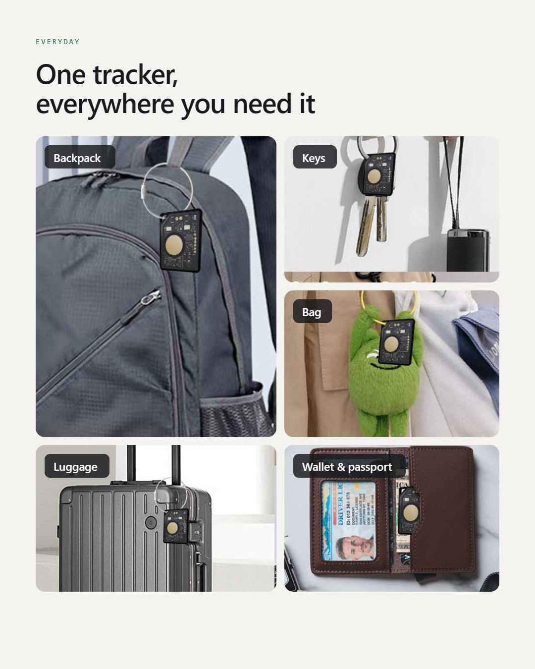 Tracksy på en nyckelknippa